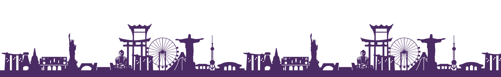 Landmark purple vector