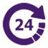 24 Hour Service icon